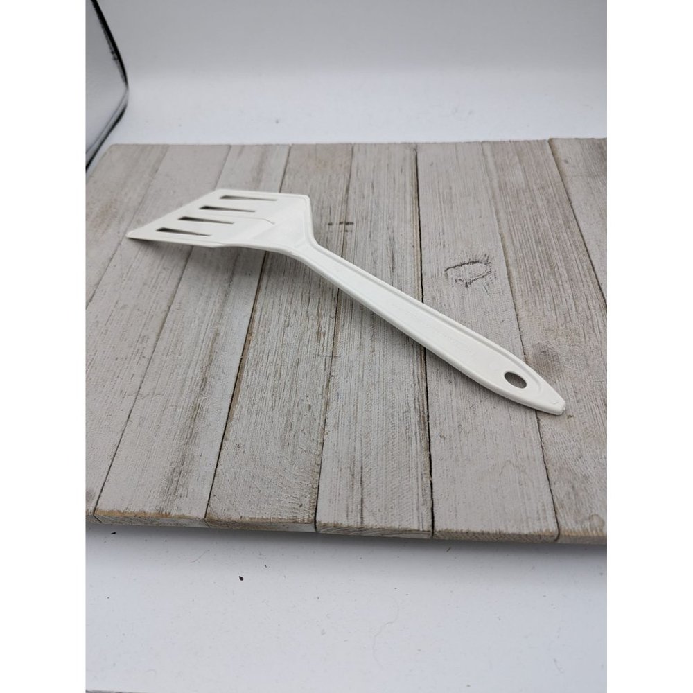 Hutzler Spatula Nylon Slotted Reinforced Turner Flipper No 717 White LOPOL - Picture 4 of 7